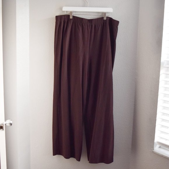 Eileen Fisher Pants - Eileen Fisher Pull On Pants Size 3x Brown
